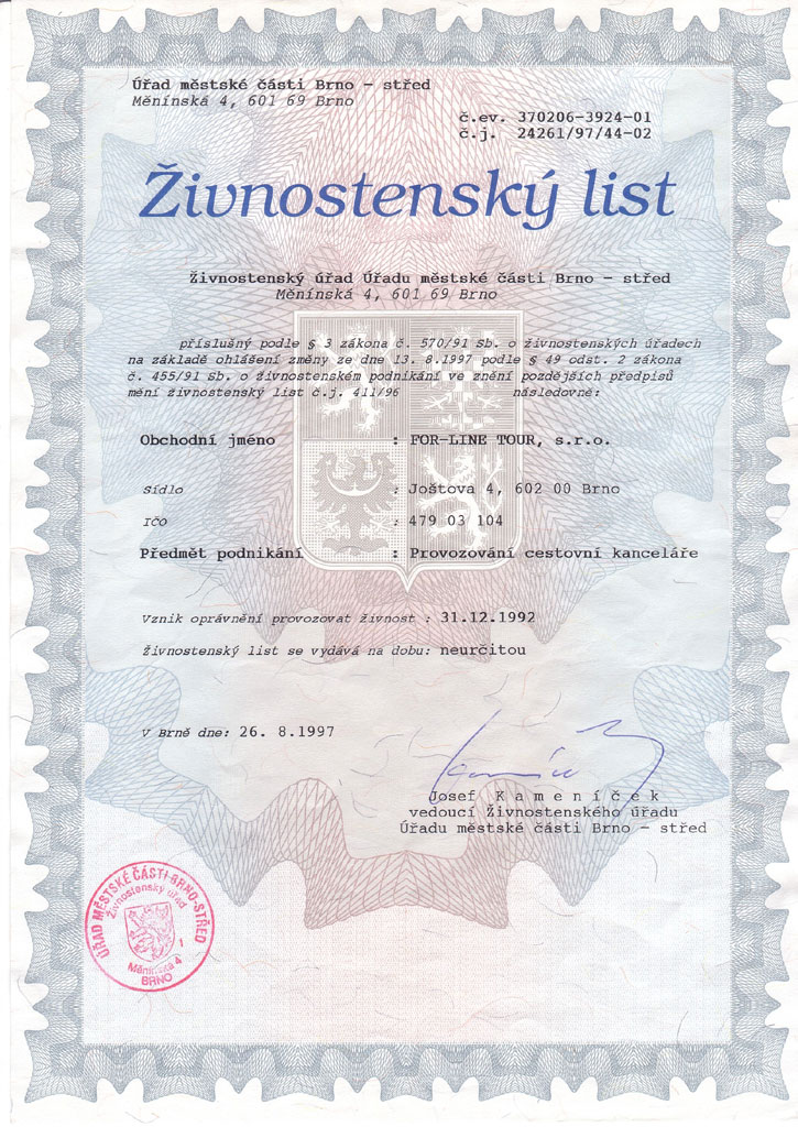 Živnostenský list