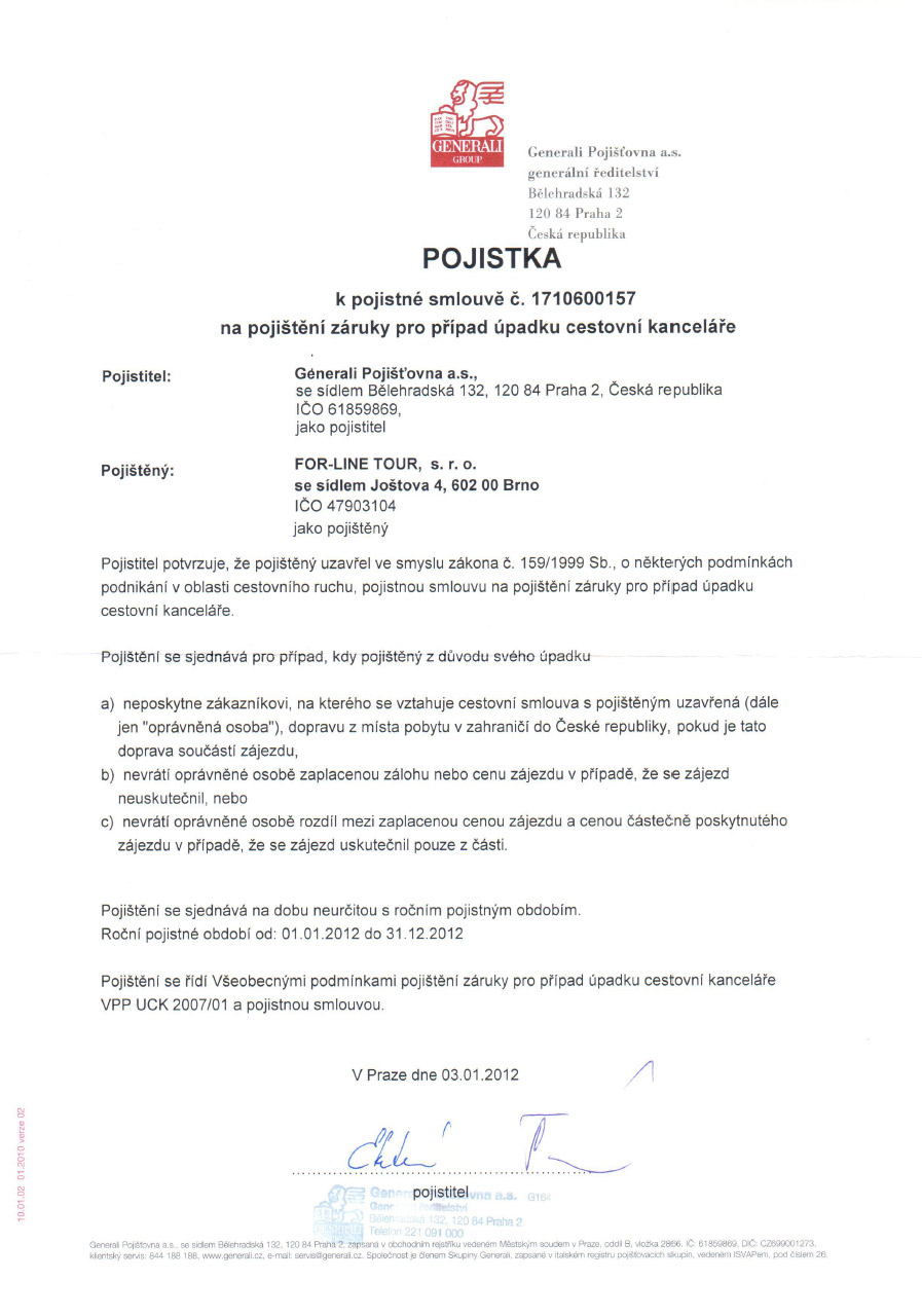 Pojistka pro případ úpadku CK