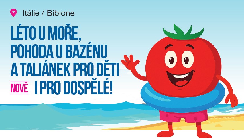 Bibione – novinka pobyty s animaci pro děti a pro dospělé – Villaggio tulipano s bazénem!