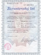 Živnostenský list