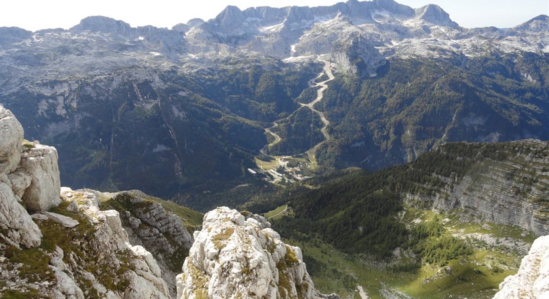 Sella Nevea / Kanin - letní Alpy - Sella Nevea a Canin - pohled z Montasia